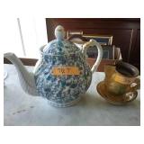 Lefton Tea Pot Lechtenstein Cup Saucer