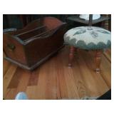 Stool & Cradle Magazine Rack