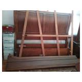 Queen Size Wood Sleigh Bed