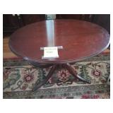 Brass Claw Foot Oval Side Table