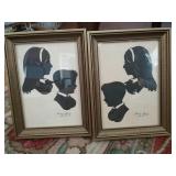 2 Silhouette Zigned 6 x 8