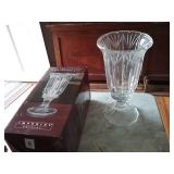 2 Piece Cleo Hurricane Crystal Vases