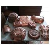 9 Copper washed Molds