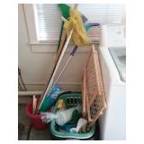 Broom and Basket Lot