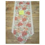 Birds And Flowers Table Runner New 11x58