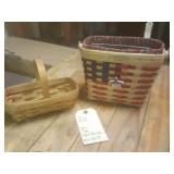Longaberger Baskets 1997 first edition red, white