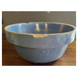 Antique Blue Stoneware Mixing Bowl ï¿½ Primitive