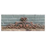 Vintage architectural salvage wrought iron fence
