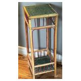 Vintage Style Bamboo Plant Stand 2 shelves