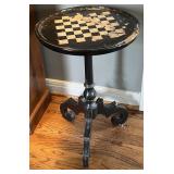Small Accent Table with Inlaid Game Top 16wide 2