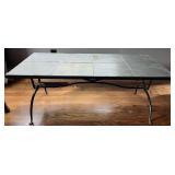 Wrought Iron & Slate Tile Coffee Table ï¿½