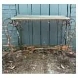 Vintage French Arras-style wrought iron garden