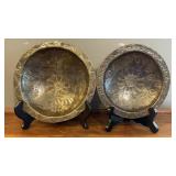 Hammered Copper Bowls ï¿½ Repoussï¿½ Floral &