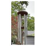 Metal and wood wind chime. 36in long