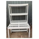 Shelves, taller is 36 x 18 x 55.5 in, shorter is
