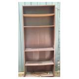 Wooden shelf, back falling off, legs need repair,