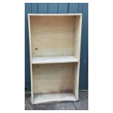 Wooden shelf, bottom damaged, 27 x 12 x 50