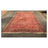 Antique Persian Sarouk handwoven rug, 184 x 106