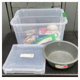 Plastic tub, Scrapbook case, EasyPack storage
