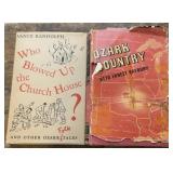 2 Autographed books. Vance Randolph, Who blowed