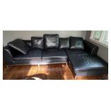 Faux Leather 2 Piece Corner Chaise Sectional Xing