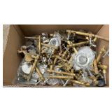 Box full of vintage hardware for cabinets