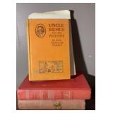 3 Uncle Remus books by Joel Chandler Harris,