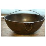 Vintage Cast Iron Scotch Bowl Unmarked 4.75 in