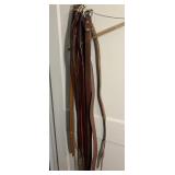 10 Menï¿½s Belts, Most are leather,