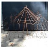 2 Vintage Wire Garden Cloche Frame / Decorative