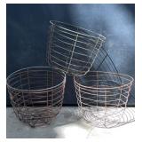 ,Galvanized Wire Garden Baskets  12 x 12 in