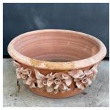 Micheal Carr Terracotta flower pot with Raised