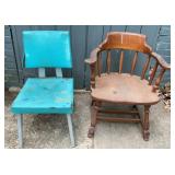 Vintage Ethan Allen Colonial style captain's