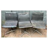 3 Vintage Herman Miller Eames Aluminum Group Side