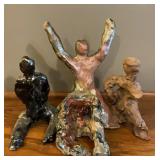 Pottery Figural Group ï¿½ Handcrafted Sculptural