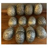 14 Vintage metal chocolate molds.