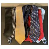 14 Vintage silk ties, Tommy Hilfiger, Steve &