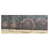 Galvanized Wire Garden Baskets Half Spheres
