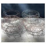 Galvanized Wire Garden Baskets Half Spheres