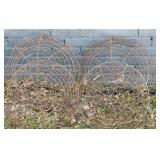 Galvanized Wire Garden Baskets Half Spheres