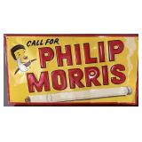 Vintage Philip Morris Cigarette Embossed Tin