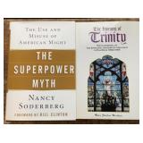 2 Autographed books. Nancy Soderberg, The