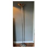 Gold & Silver Torchiere Floor Lamp  Powers on