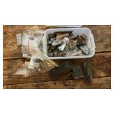 Vintage Wood and metal printing press blocks
