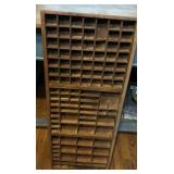 Vintage wood printers tray 13.5x32.5