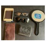 Mirror, glasses, sunglasses, wallets