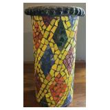 Foreside Home & Garden Mosaic Glass Vase