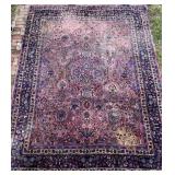 Large Vintage Hand-Knotted Persian Style Area Rug