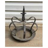 Antique crown bird feeder. 12in wide 18in tall