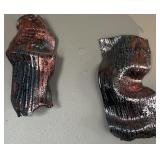 Studio Ceramic Wall Sculptures ï¿½ Iridescent Raku